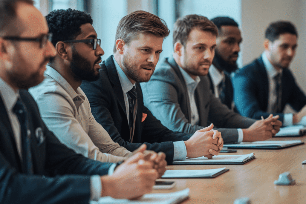 Financial business men compliance exam