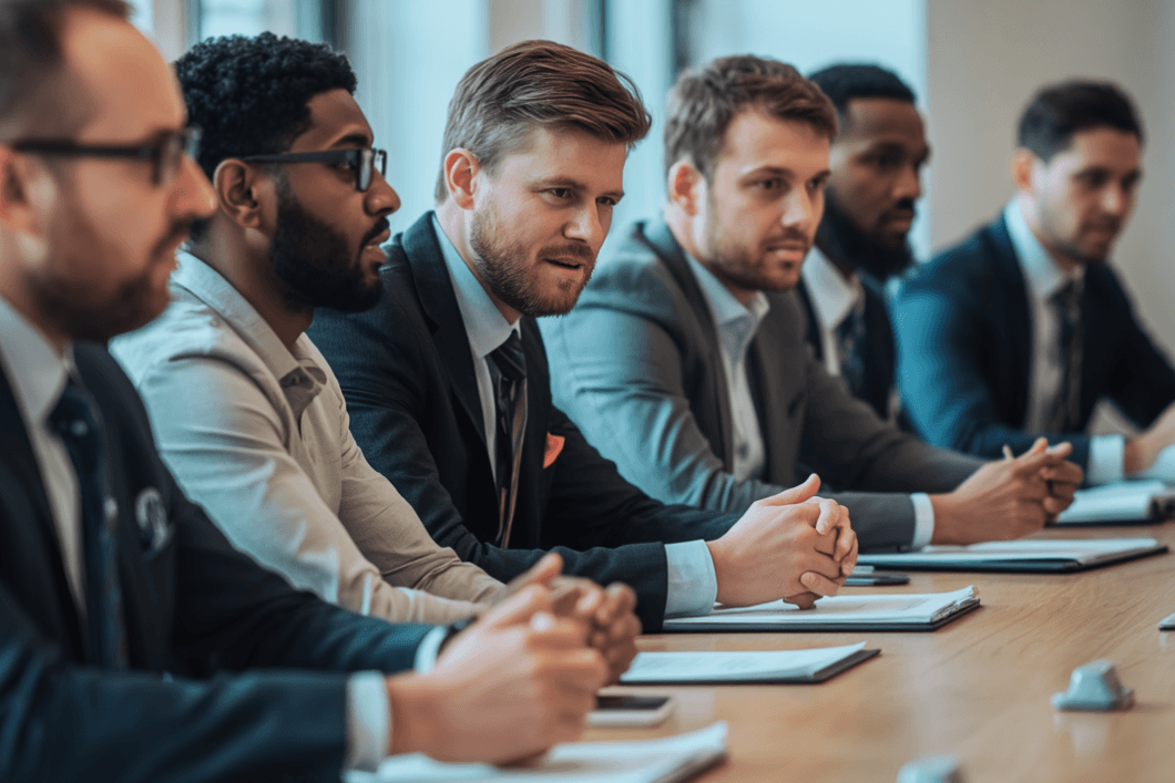 Financial business men compliance exam